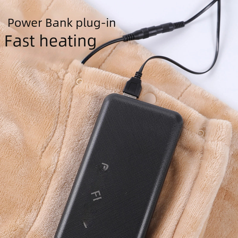 USB Electric Blanket Charging Treasure Car 5v Dormitory Outdoor Warm-up Cover Blanket Electric Mattress Heating Shawl