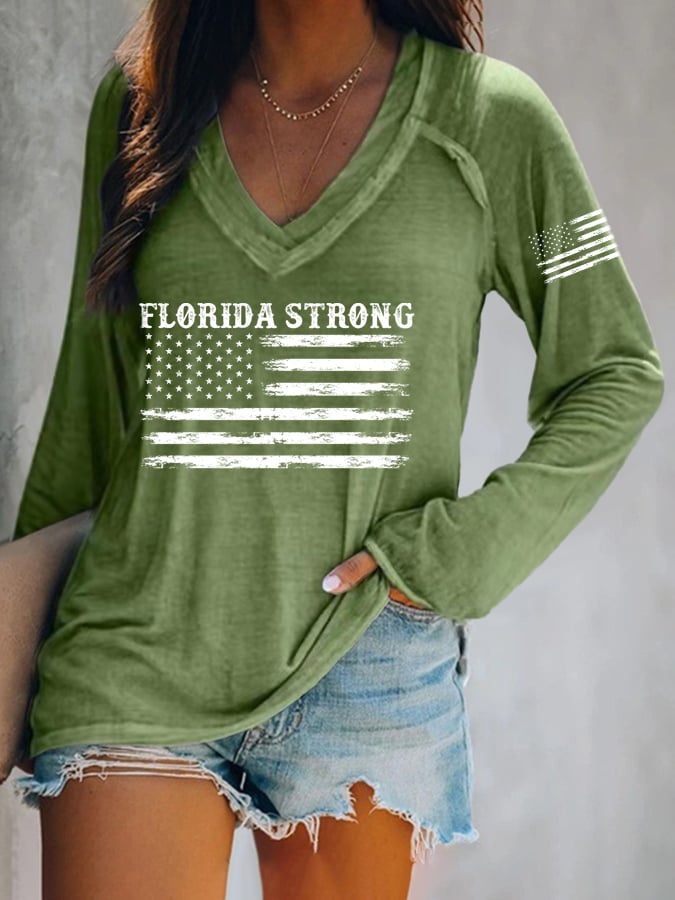 Women's Florida Strong Printed Long Sleeve T-Shirt
