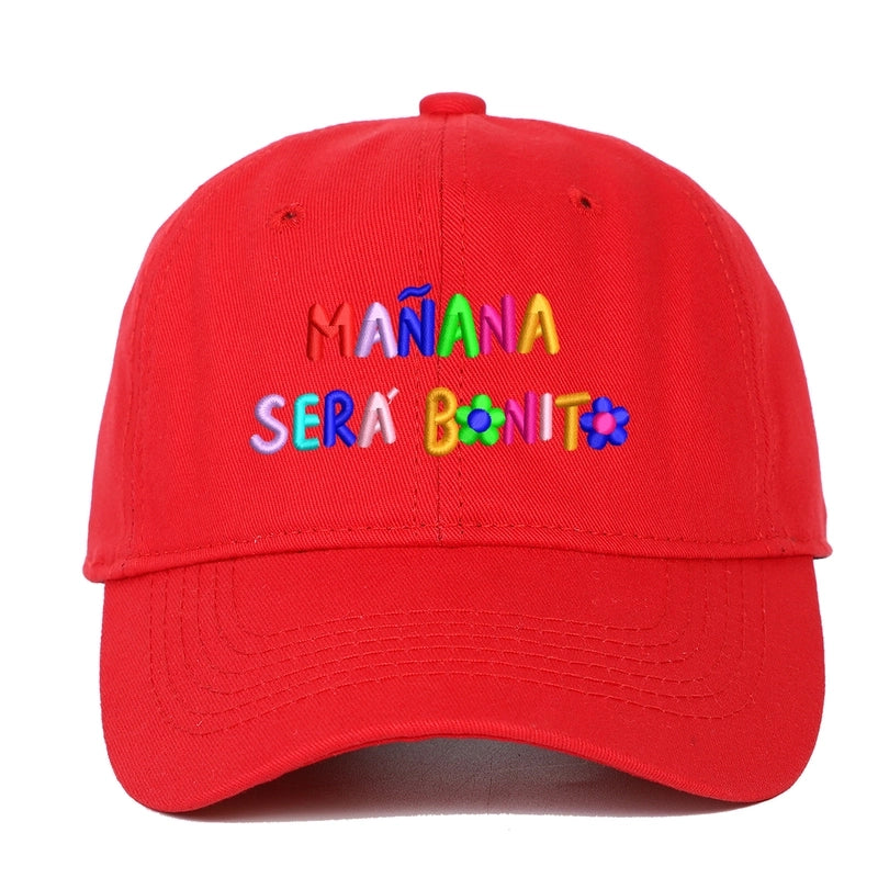 Women's Lady Minimalist Letter Curved Eaves Baseball Cap