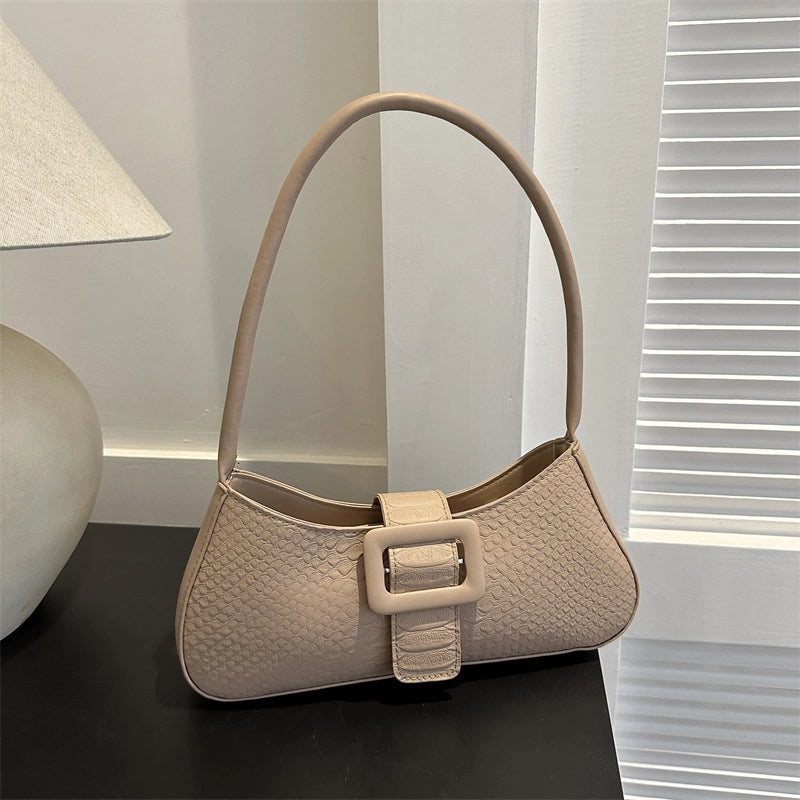 Women's Small All Seasons Pu Leather Streetwear Shoulder Bag Underarm Bag