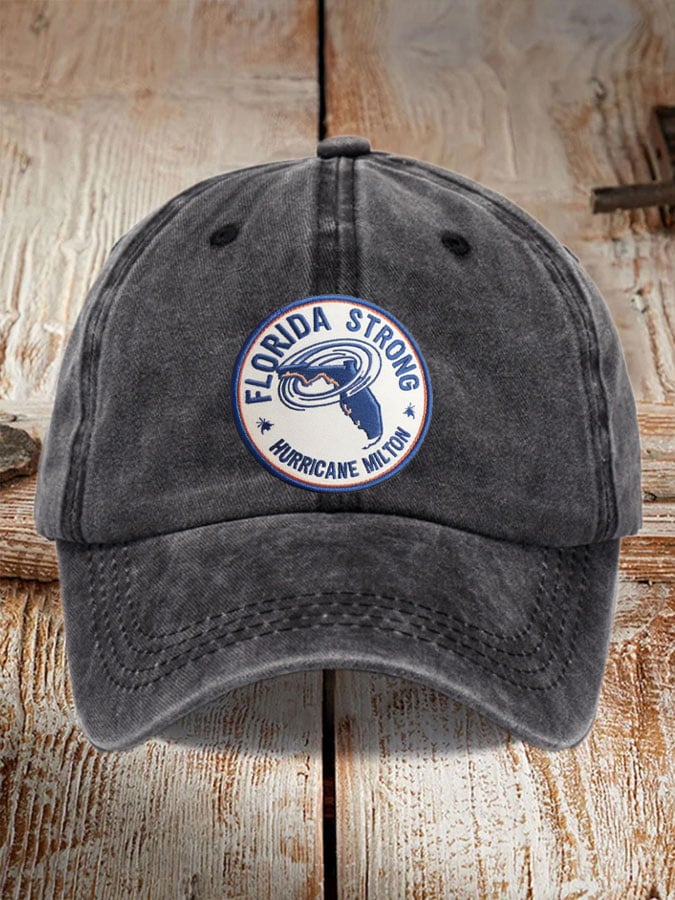 Men's and Women's Hurricane Milton Disaster Relief Washed and Distressed Hats