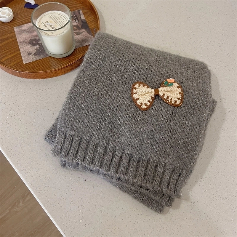Women's Elegant Business Color Block Polyester Scarf