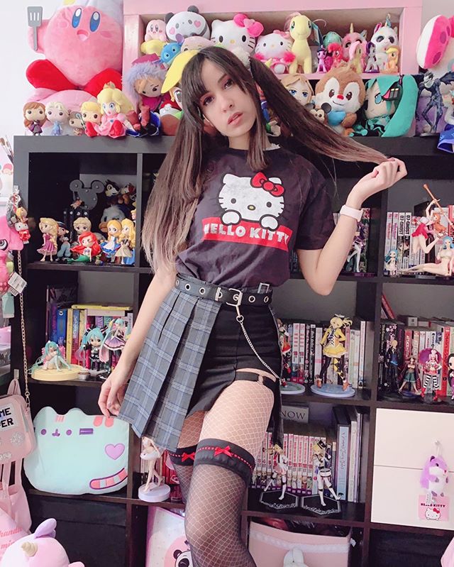 Hip Hop Irregular Stitching Plaid Skirt KF50514