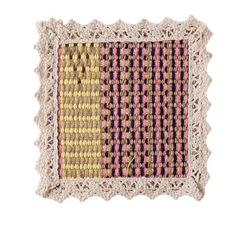 Pastoral Lattice Pure Cotton Tablecloths Artificial Decorations