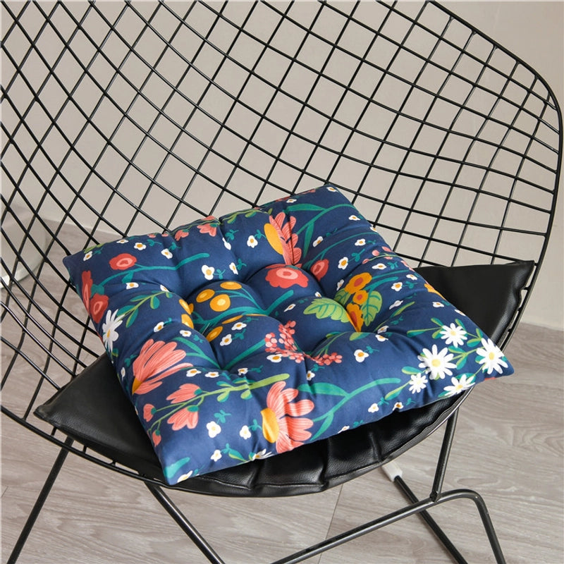 Printed Cushion Thickened Chair Cushion Office Sedentary Seat Cushion Dining Chair Cushion Student Chair Cushion