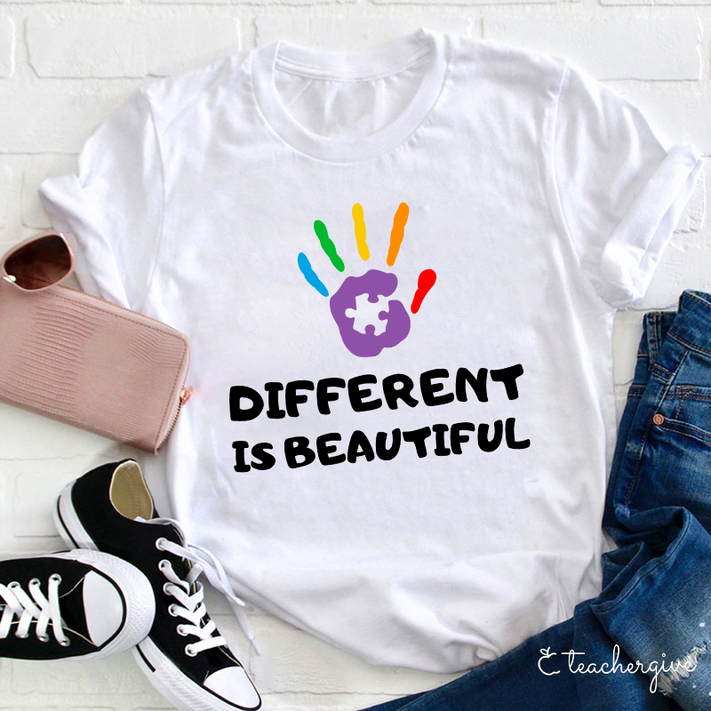 Different Is Beautiful Teacher T-Shirt