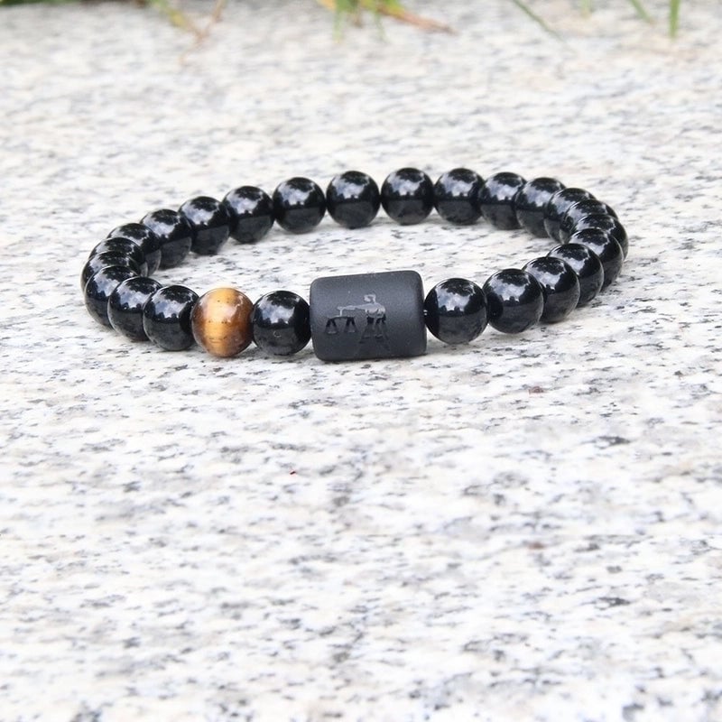 Minimalist Constellation Natural Stone Beaded Carving Bracelets