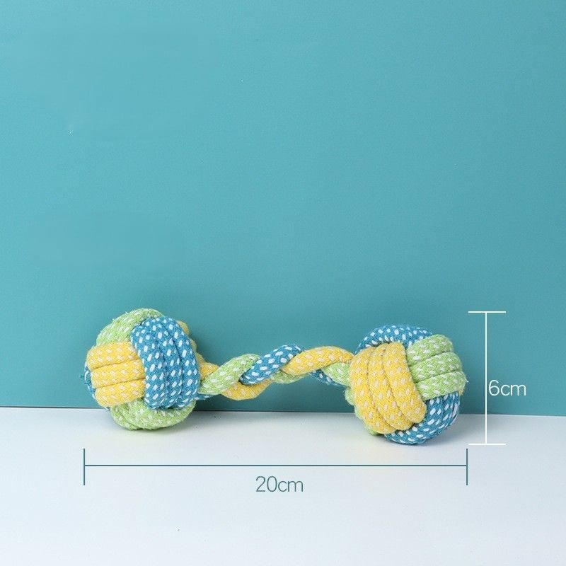 dog rope knot toy for grinding teeth and durable chewing