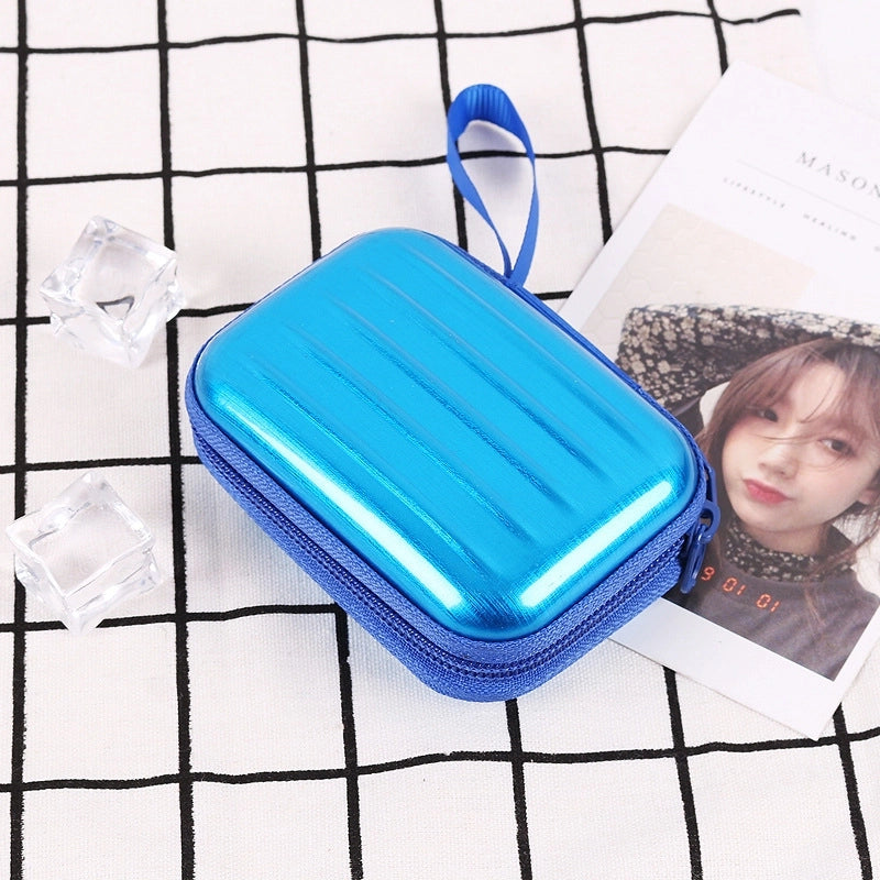 Unisex Solid Color Tinplate Zipper Coin Purses