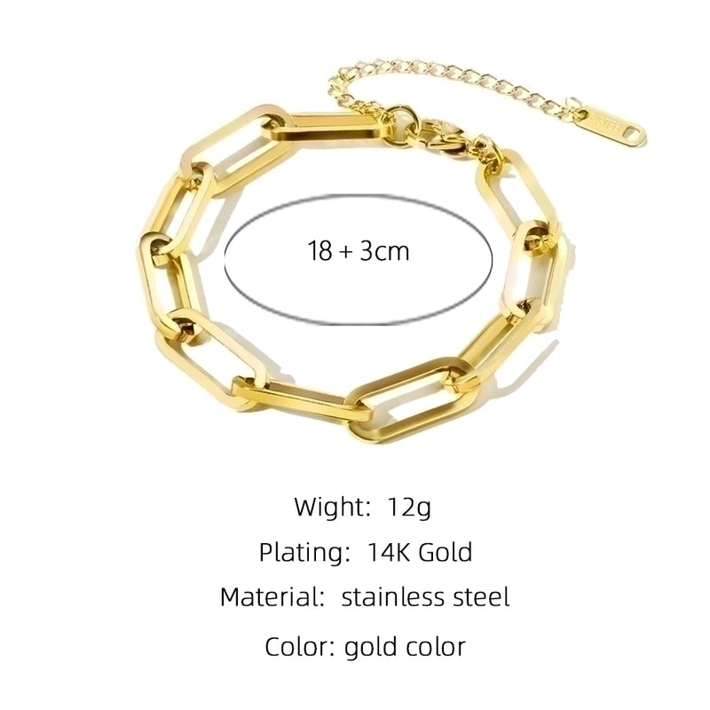 Fashion Solid Color 304 Stainless Steel Artificial Gemstones Bracelets In Bulk