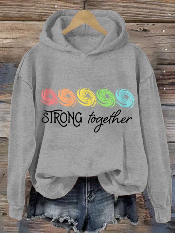 Women's Hurricane Helene 2024 Strong Together Hoodie