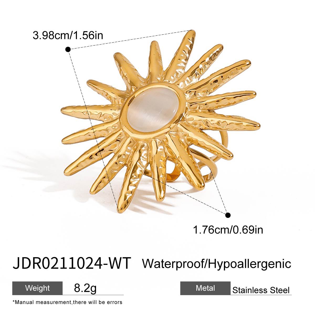 Jie Ding Titanium Steel Ring Female Niche Design Jewelry Stainless Steel Ring Rings