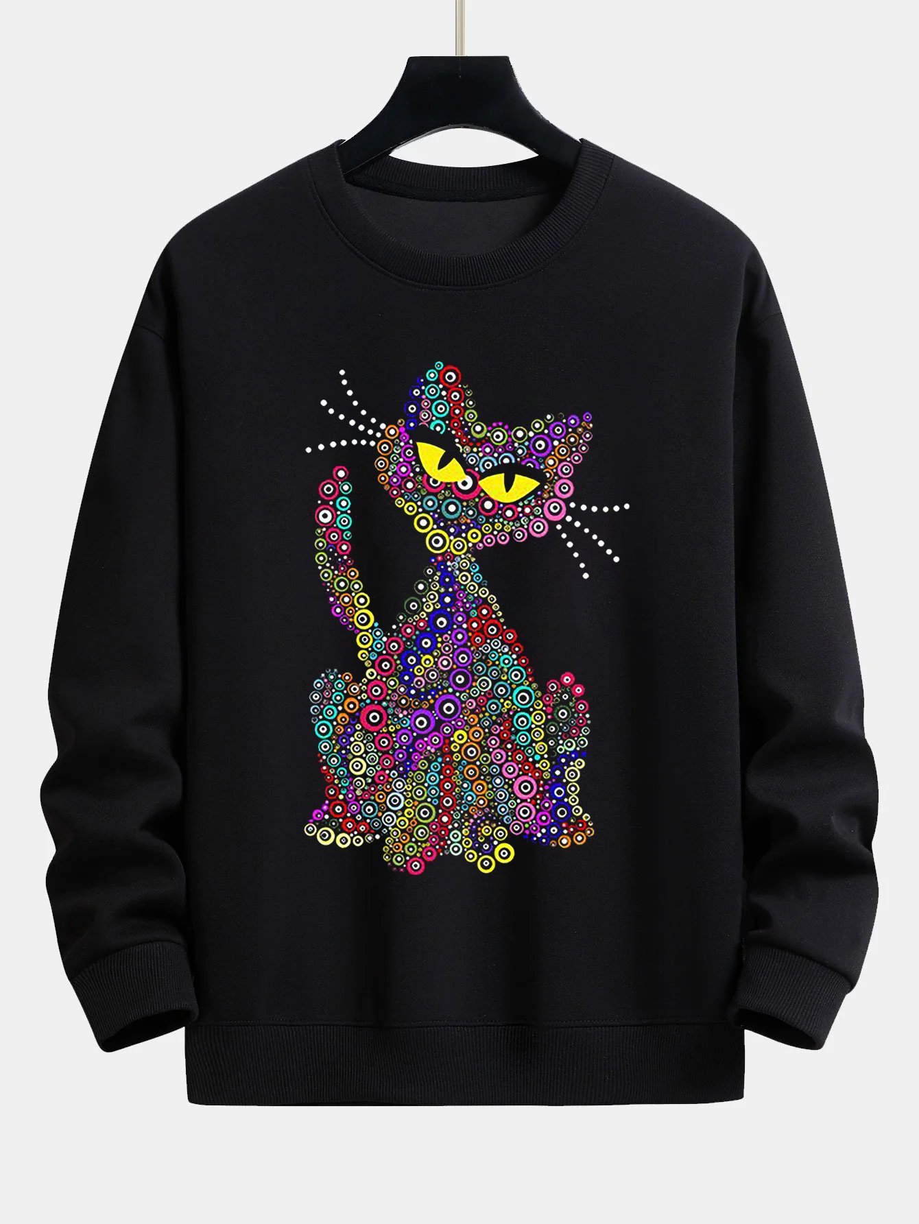 Women's Cat Print Sweatshirt