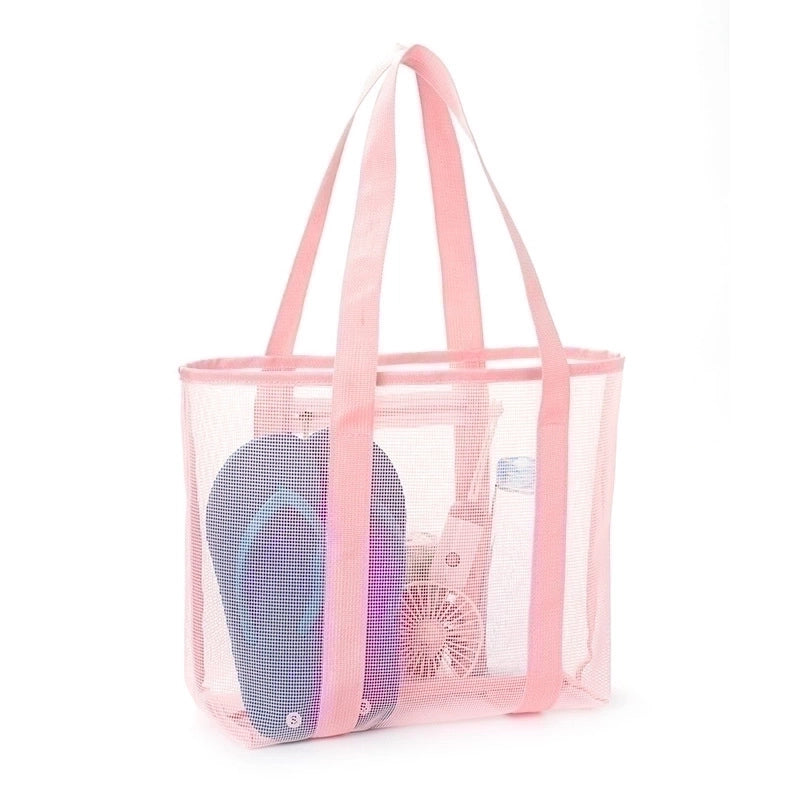 Women's Medium Polyester Solid Color Streetwear Open Beach Bag
