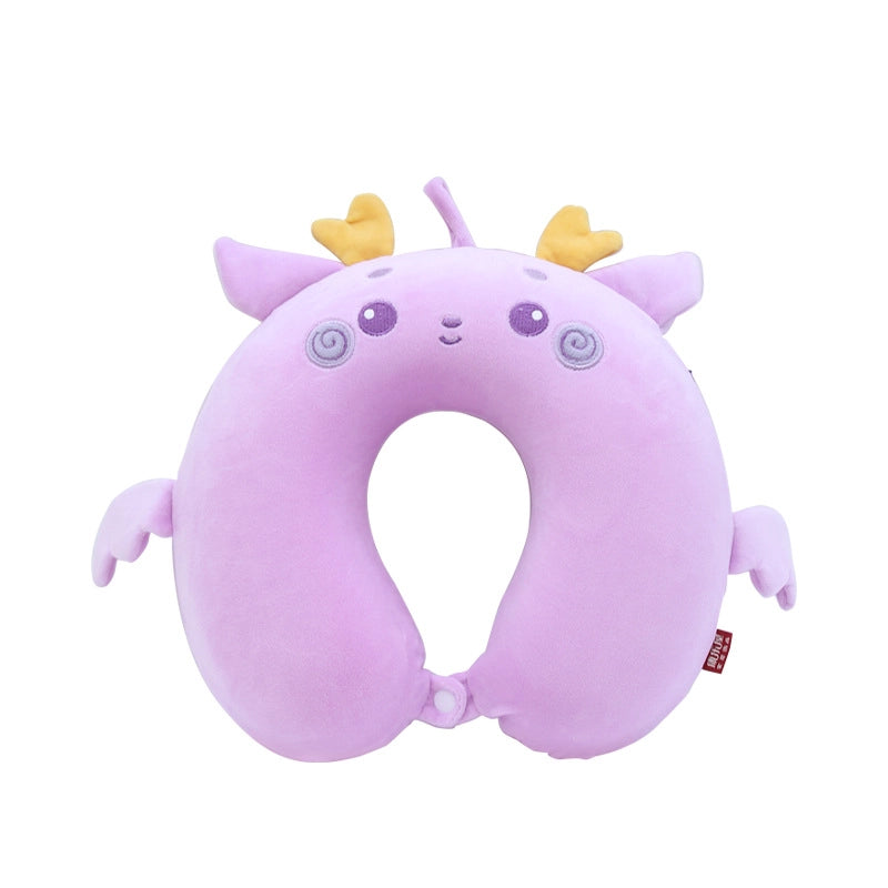 Cartoon Memory Cotton U-shaped Pillow Leisure House Travel Office Neck Pillow Slow Rebound Aircraft Travel Neck Pillow
