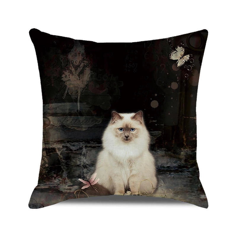 Halloween Cartoon Style Letter Dog Cat PP Cotton Couch & Sofa Decor