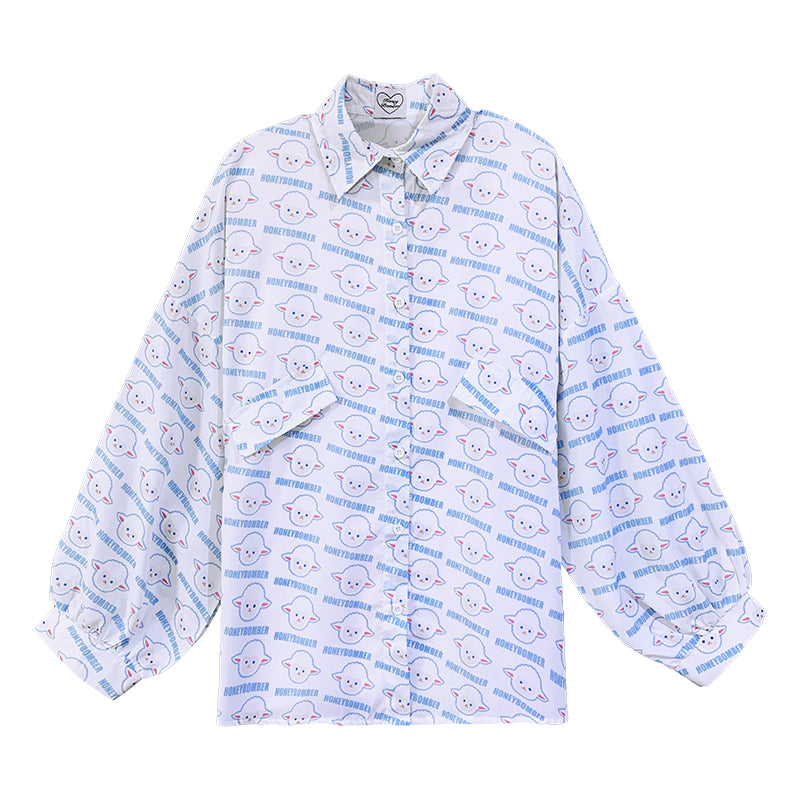Fashion cute sheep pattern shirt KF81573