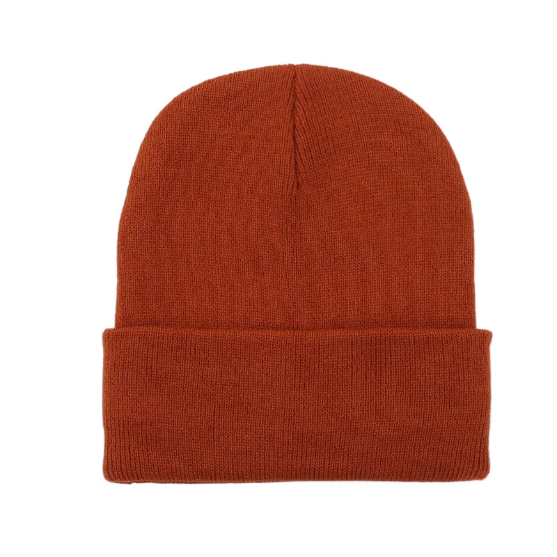 Hat Women's Autumn And Winter Korean Style Solid Color Wool Hat Trendy Japanese Style Warm Knitted Hat Outdoor Wool Hat