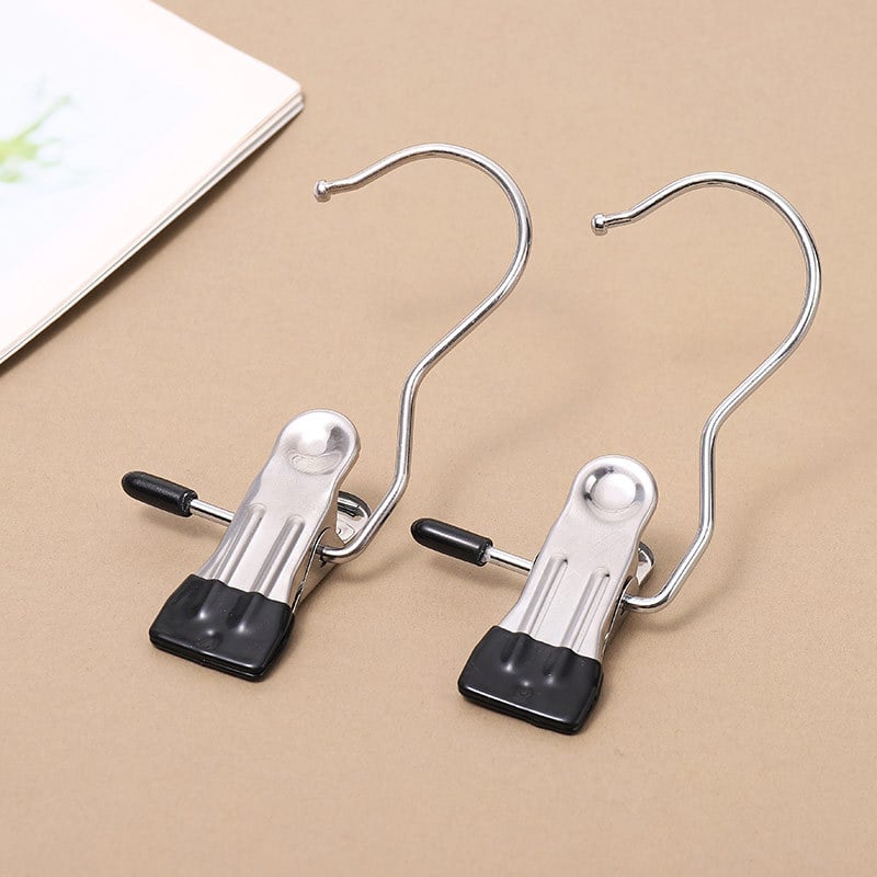 (2024 New Arrival 49% OFF )Anti-Rust Clip-Space Saving Clothespin Hook