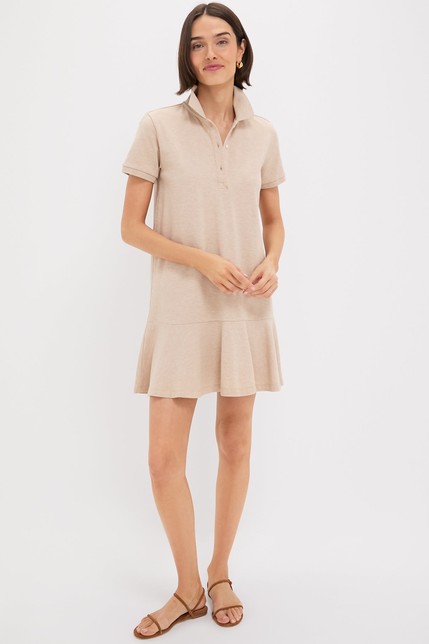 Sandstone Pique May Polo Dress