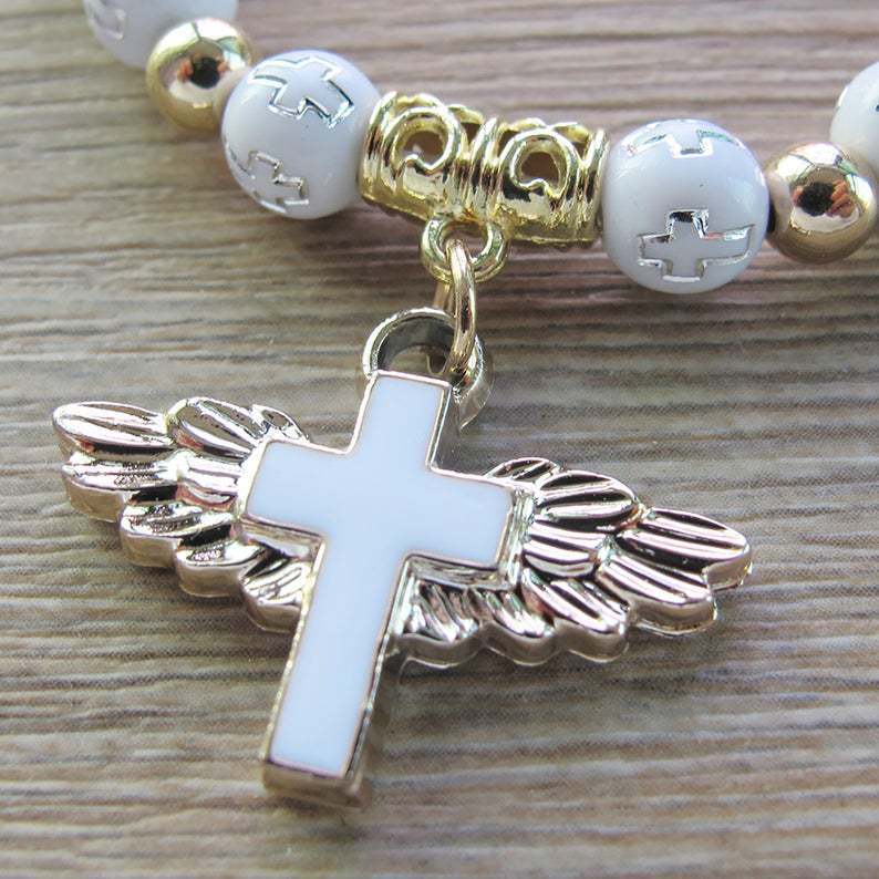 49% OFF🔥Angel Wing Cross Bracelet