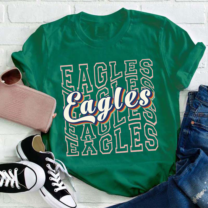 Personalized School Spirits School Mascot Teacher T-Shirt