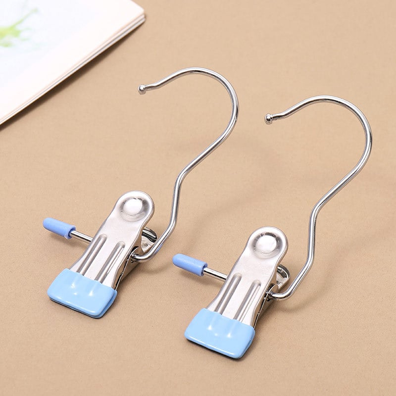 (2024 New Arrival 49% OFF )Anti-Rust Clip-Space Saving Clothespin Hook
