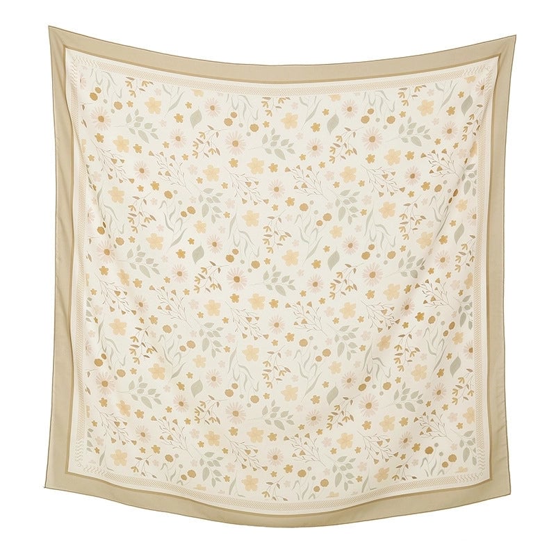 Women's Sweet Flower Polyester Kerchief