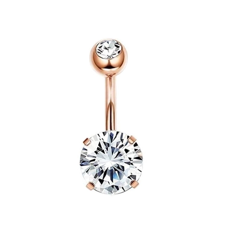 Minimalist Geometric Stainless Steel Plating Belly Ring 1 Piece