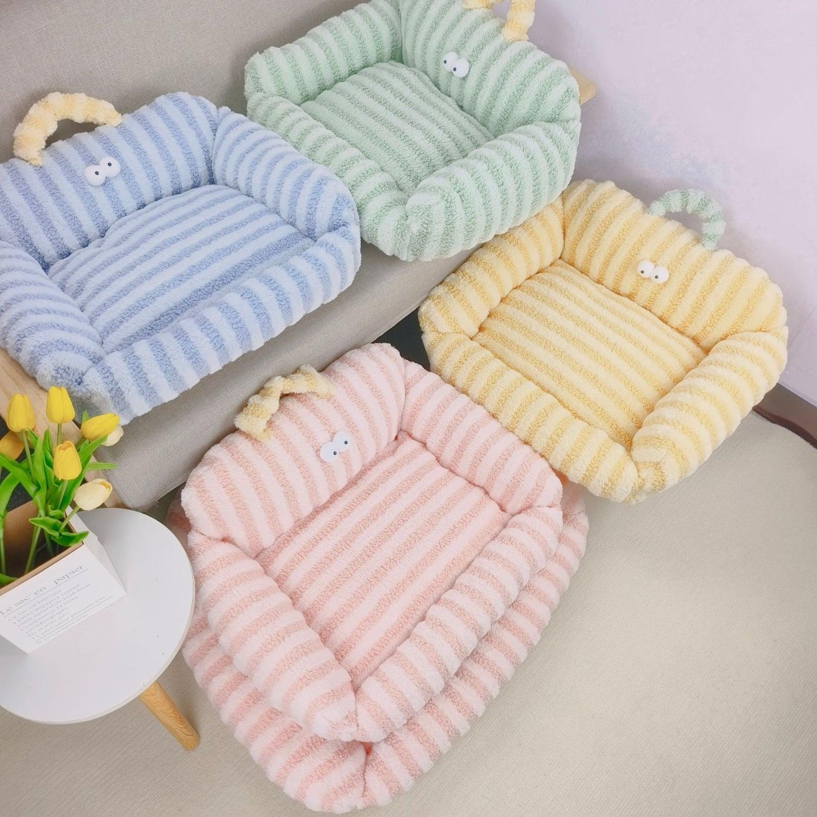 Cartoon Striped Pet Sofa Bed for All Seasons