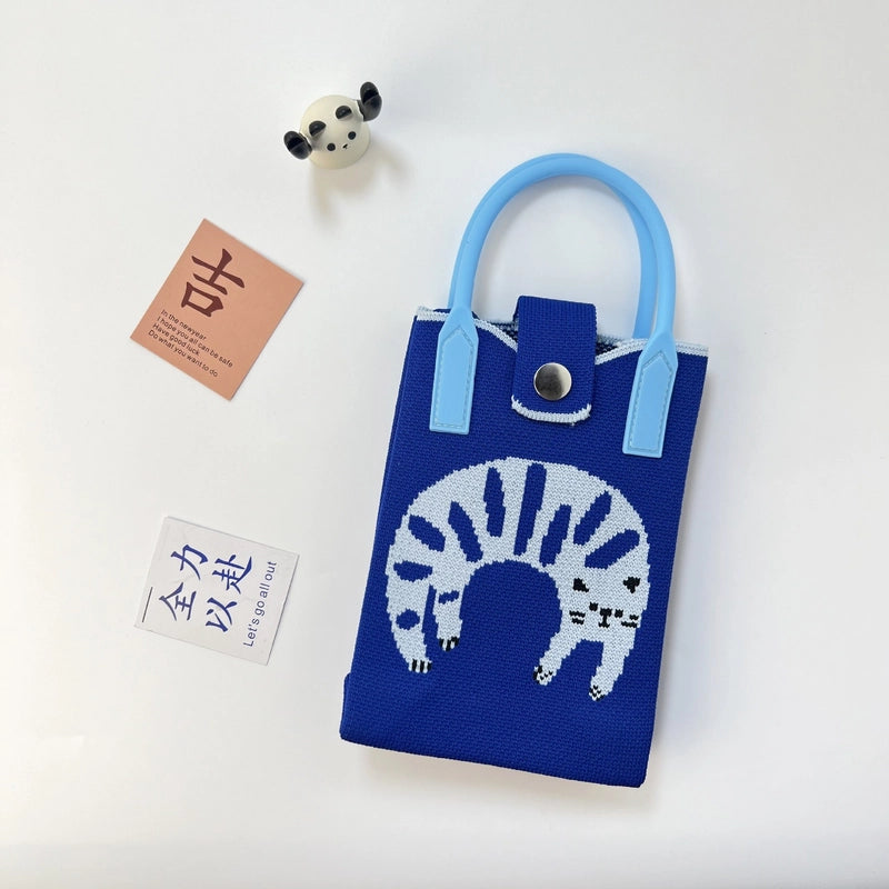 Women's Polyester Color Block Streetwear Square Magnetic Buckle Phone Wallets
