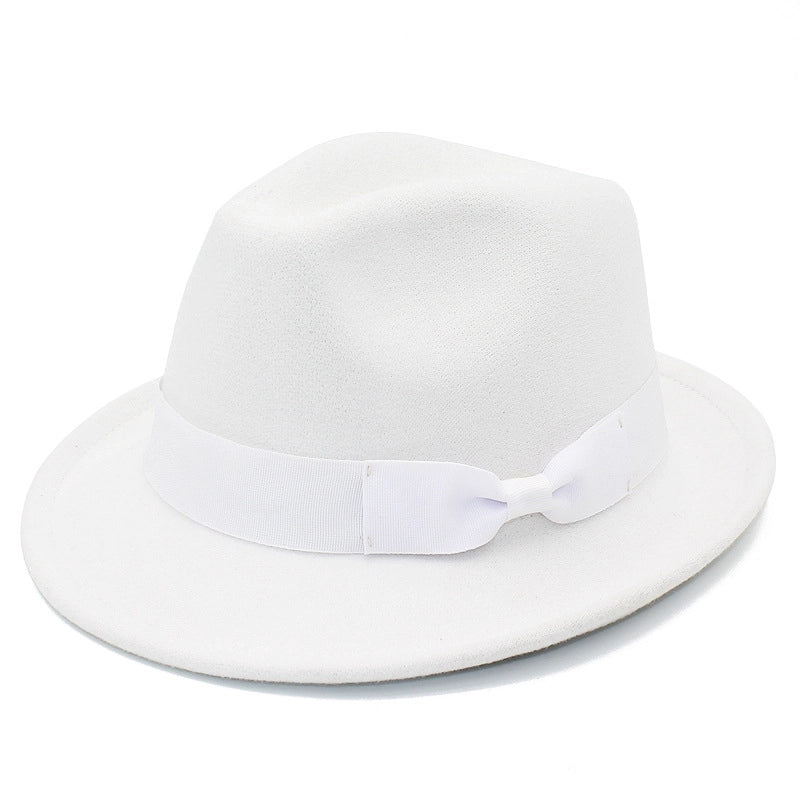 Hot Selling  Jazz Hat Autumn And Winter Fashion Small Bowler Hat Retro Wool Felt Gentleman Hat