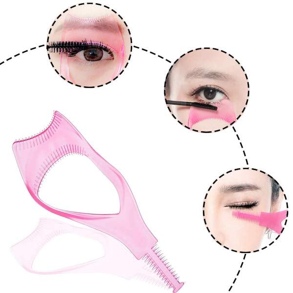 3in1 Eyelashes Tools Mascara Shield Applicator Guard