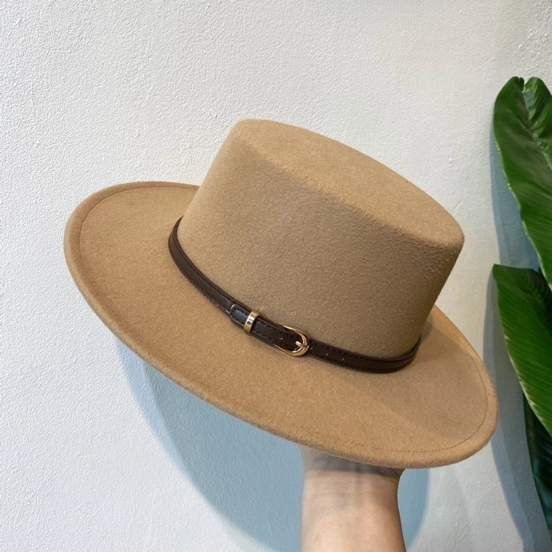 Unisex Retro Classic Style Solid Color Fedora Hat
