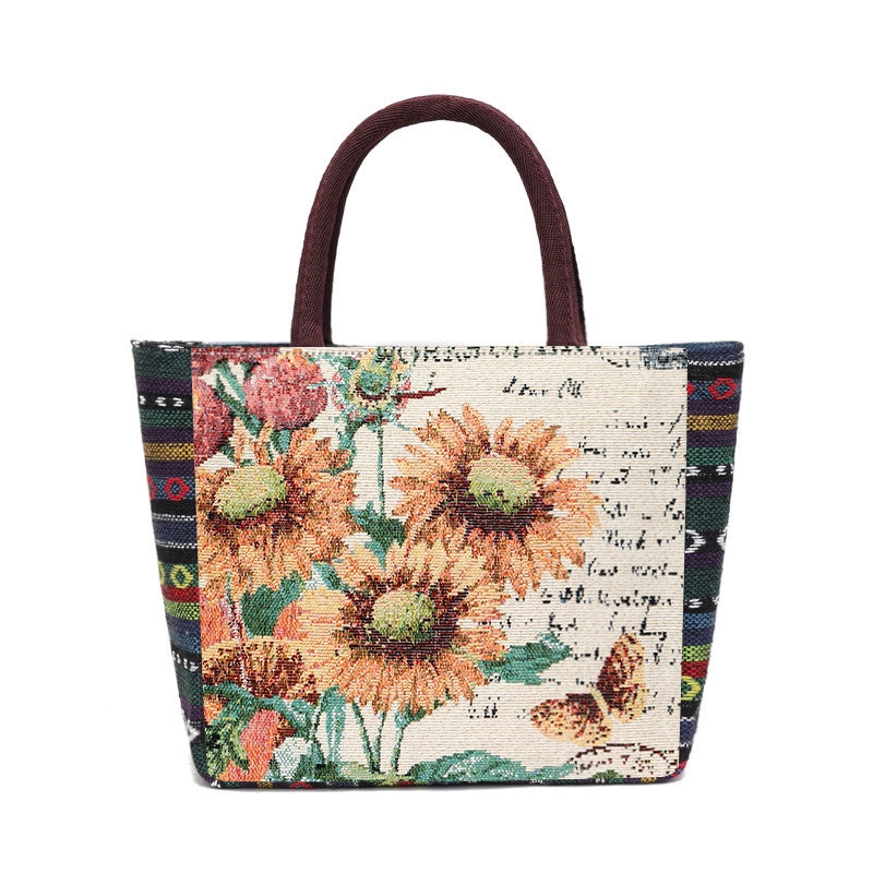 Women's Vintage Style Butterfly Polyester Shopping Bags