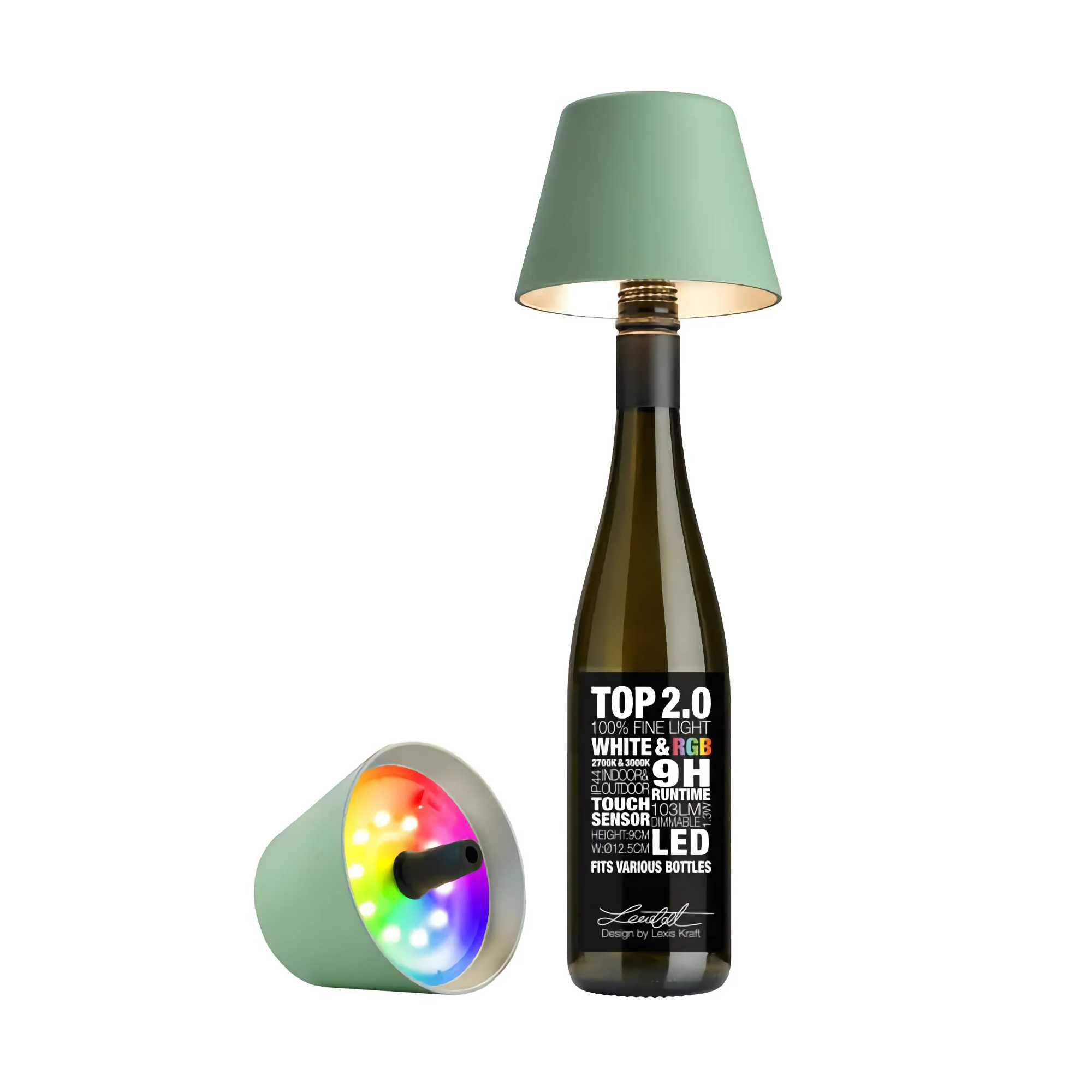 TOP 2.0 bottle light. olive green