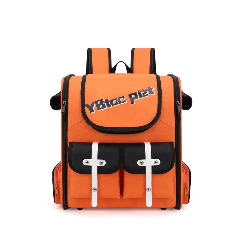 Portable Breathable Cat Bag Oxford Cloth Scratch Resistant Pet Bag Outgoing Pet Backpack Folding Spot