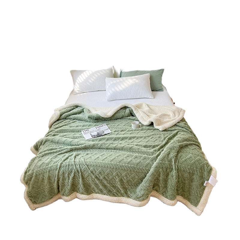 Elegant Solid Color Polyester Blanket