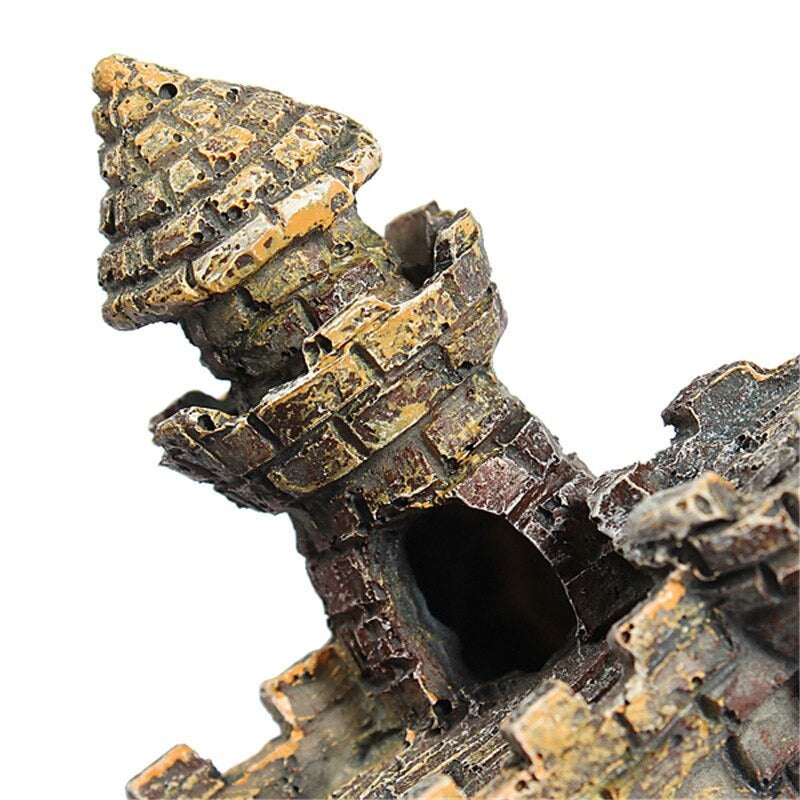 Resin Cartoon Castle Ornament For Aquarium