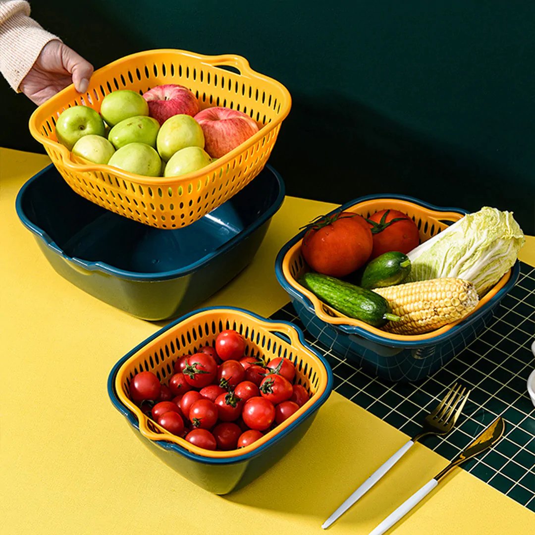 🔥New Year Promotion-Double-Layer Vegetable Basket