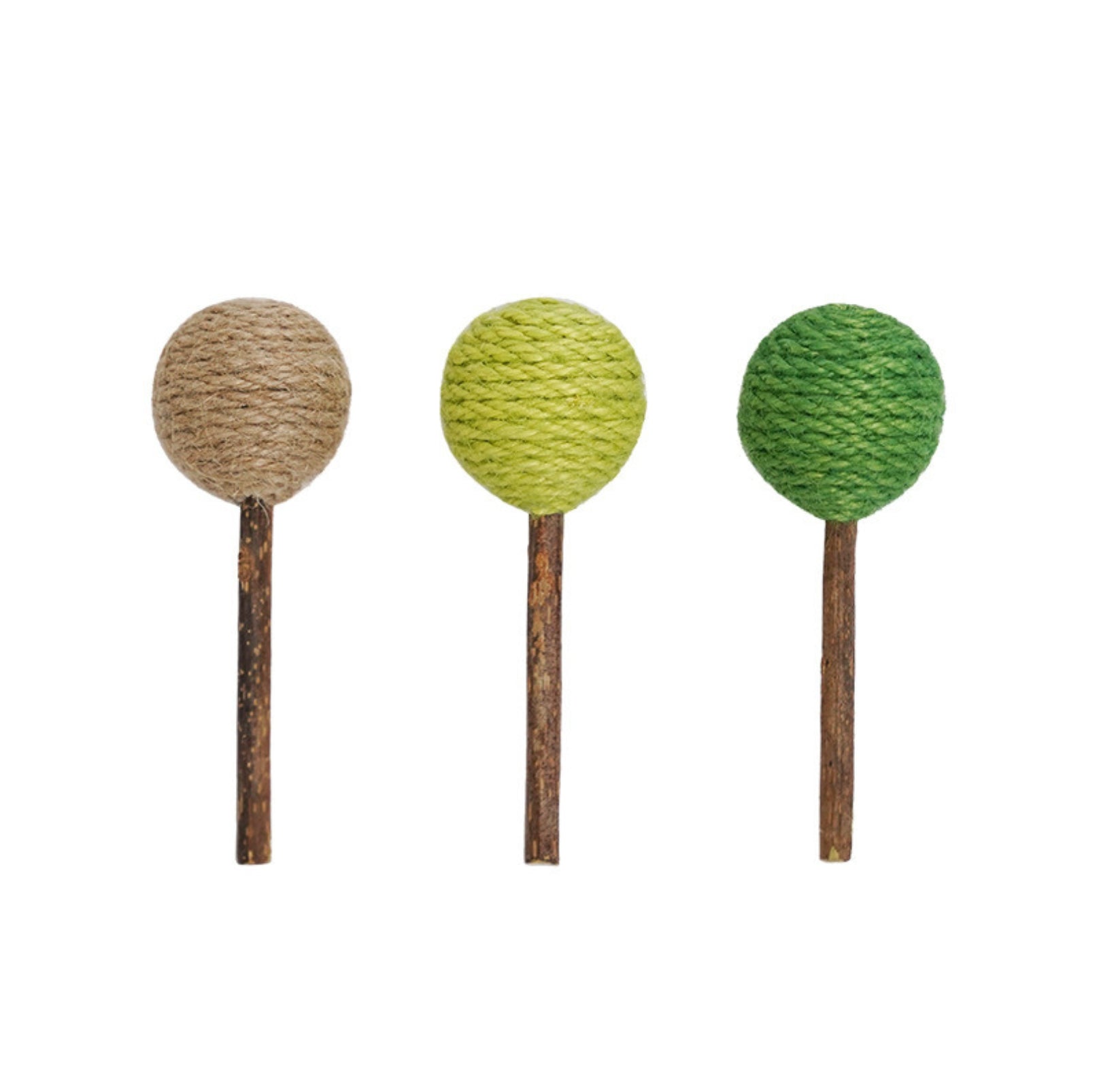 Lollipop-Shaped Polygonum Cat Toy Set (3 Pieces)