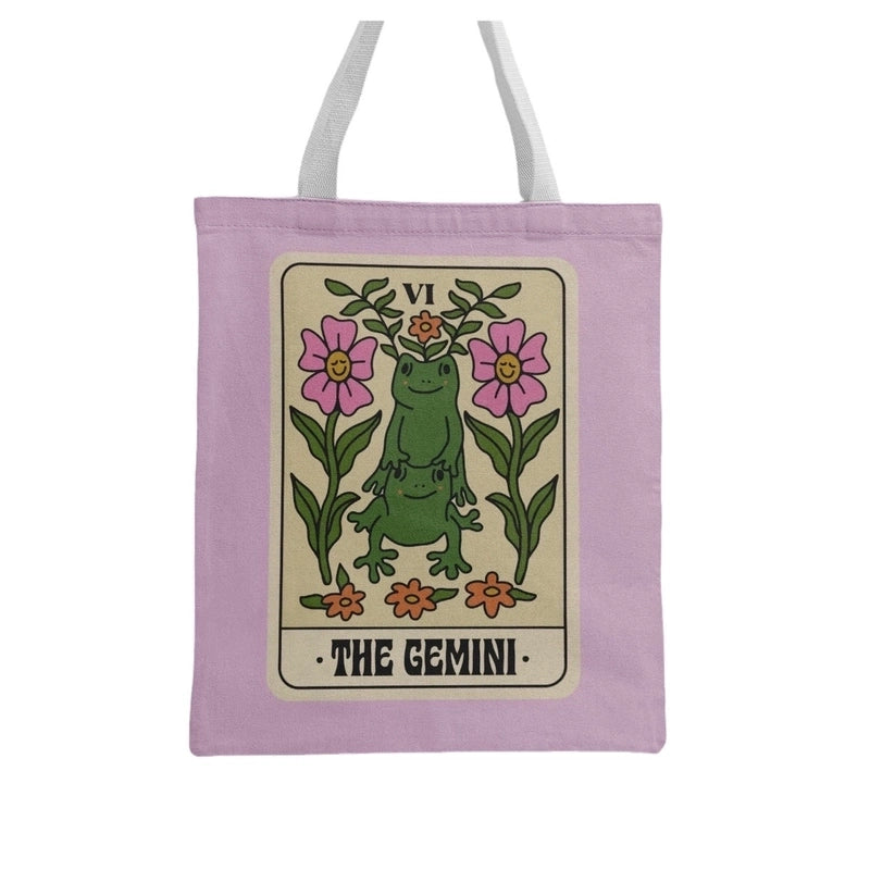 Unisex Polyester Leaves Cute Square Open Canvas Bag