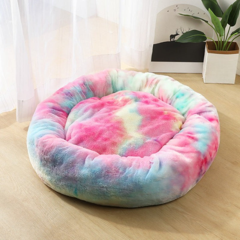 Round Cat Colorful Bed