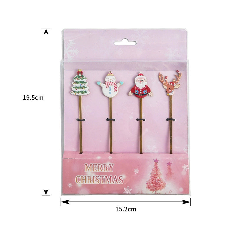 Christmas Fashion Cartoon Stainless Steel Tableware
