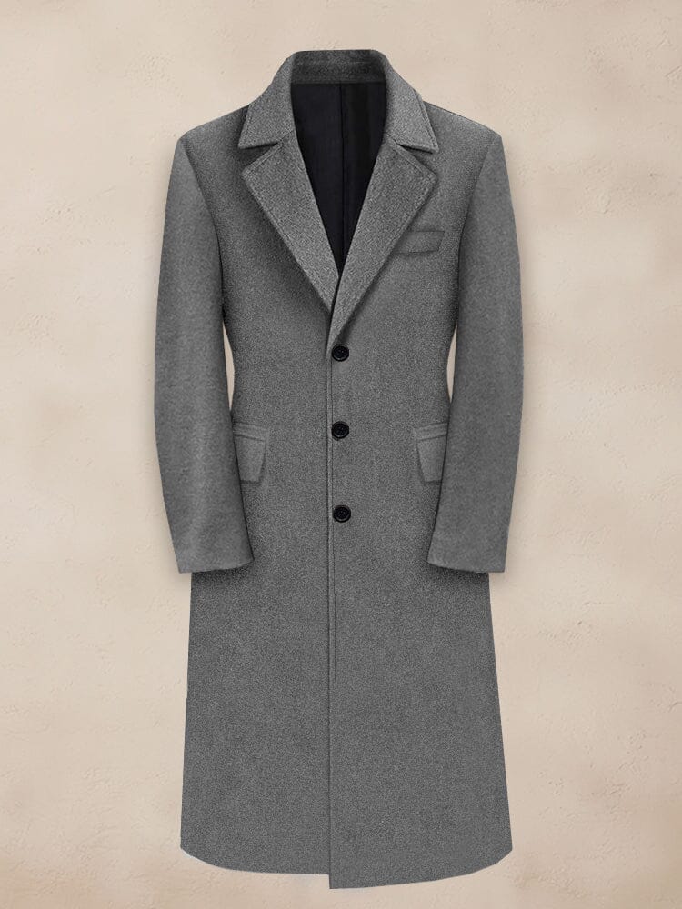 Classic Lapel Lined Tweed Coat
