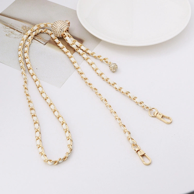 Alloy Solid Color Bag Chain Bag Straps