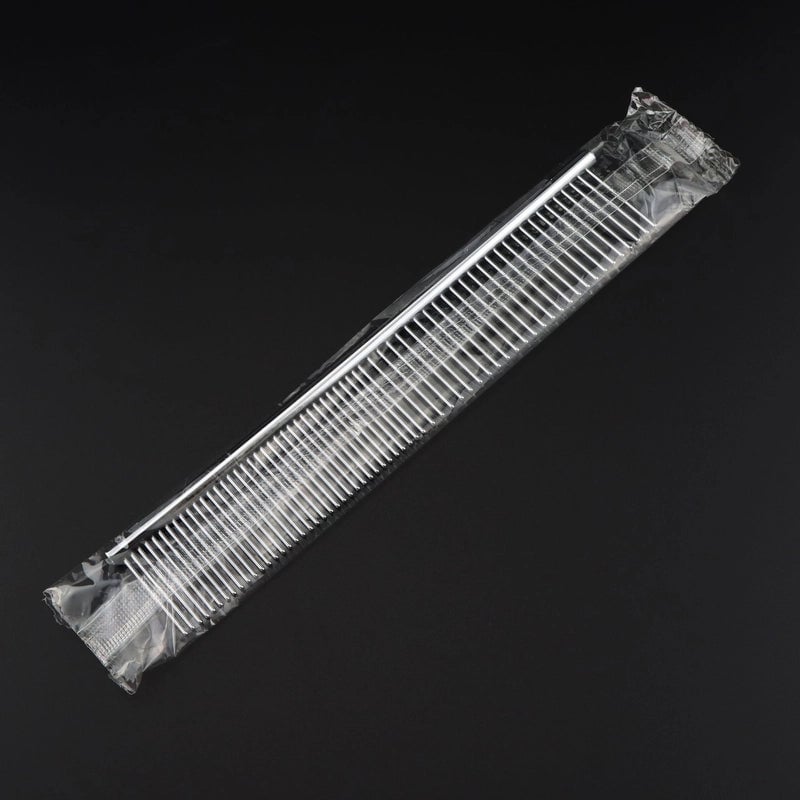Stainless Steel Medium Small Pet Comb Pet Comb Steel Comb Silver Double Sided Comb