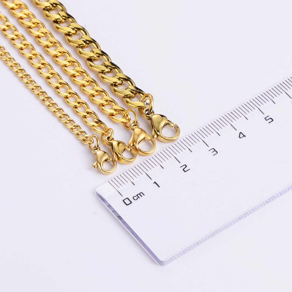 Men Geometric Metal Chain Geometric Necklaces
