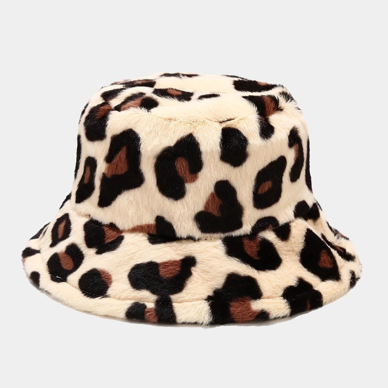 Women's Fashion Leopard Wide Eaves Bucket Hat