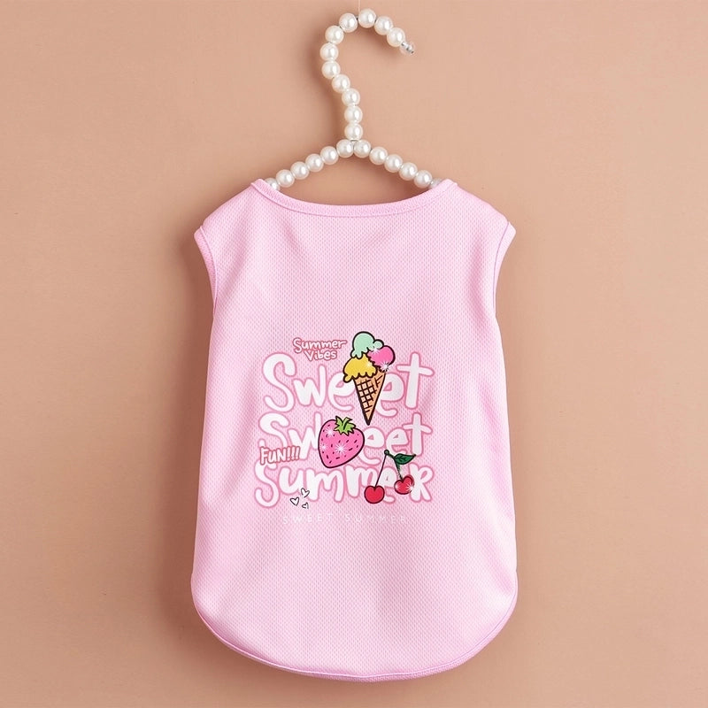 Dog Clothes Summer Pet Clothing Pet Vest Teddy Bulldog Clothes Cat Casual Clothes